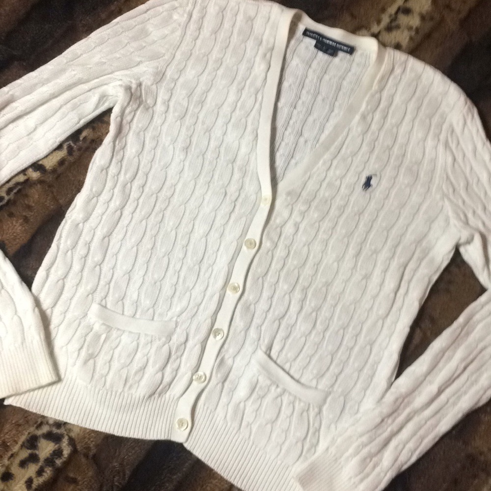 Polo Ralph Lauren boyfriend cable knit cardigan